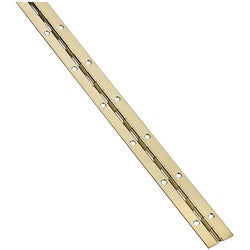 Continuous Hinge 1-1/16 By 72 Inch Bright Brass Plated Steel (POS)