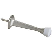 Square Taper Door Stop 3 Inch Satin Nickel