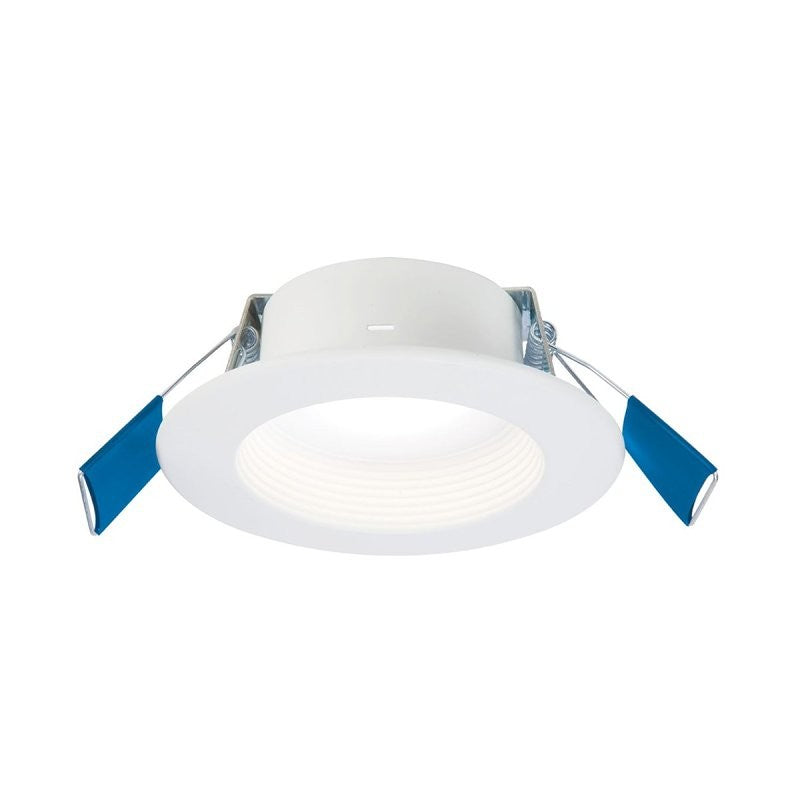 Halo RL Series RL4LS9FSD2W1EWHDM Downlight, 11.5 W, 120 V, LED Lamp, Aluminum, White, Matte