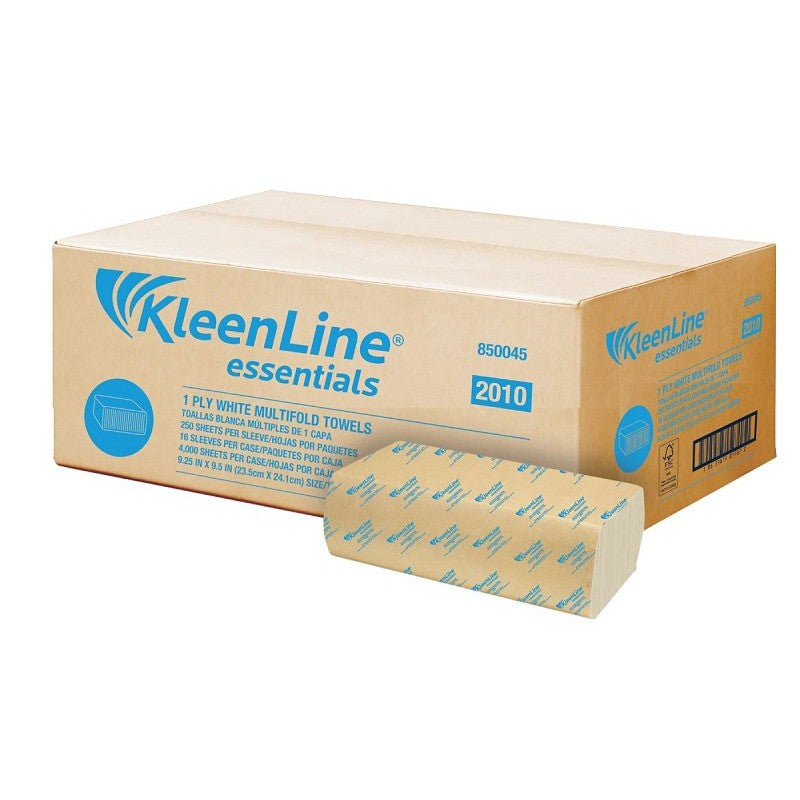 Classic 850045 Folded Paper Towel, 9-1/2 in L, 9-1/4 in W, 1-Ply