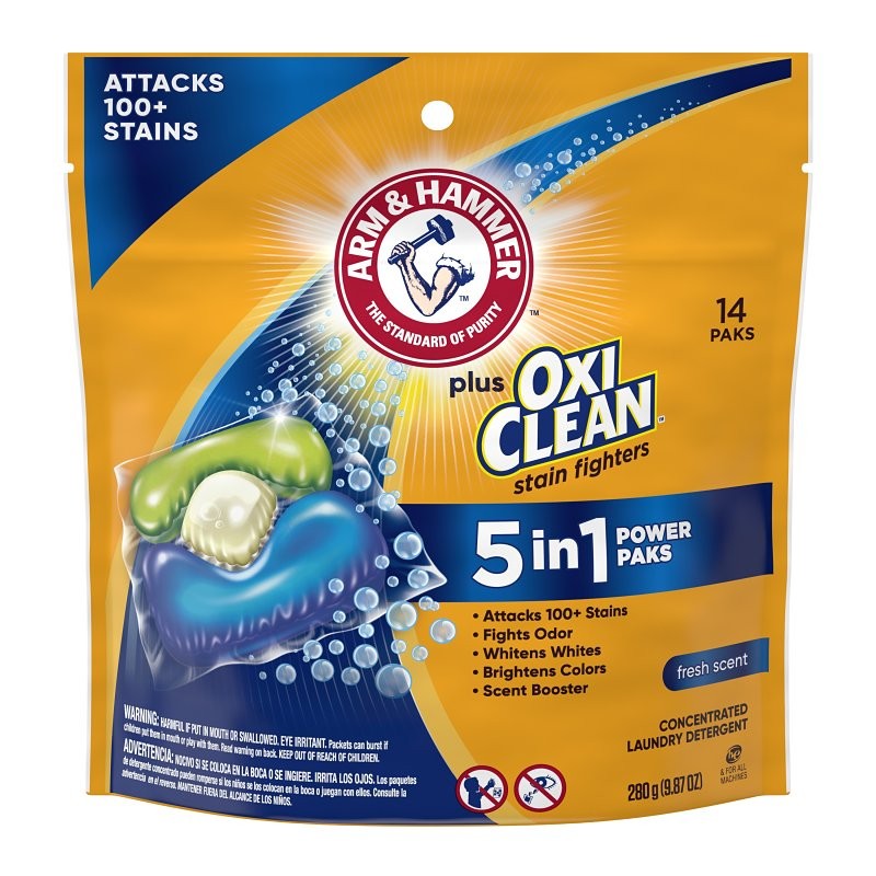 Arm & Hammer 94206 Laundry Detergent, 17 CT, Pack, Fresh (Pack of 4)