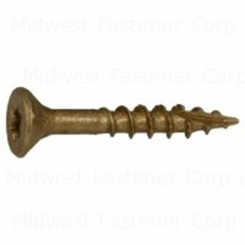 SaberDrive 50741 Deck Screw, #9 Thread, 1-1/2 in L, Serrated Thread, Bugle Head, Star Drive, Steel, 167/PK