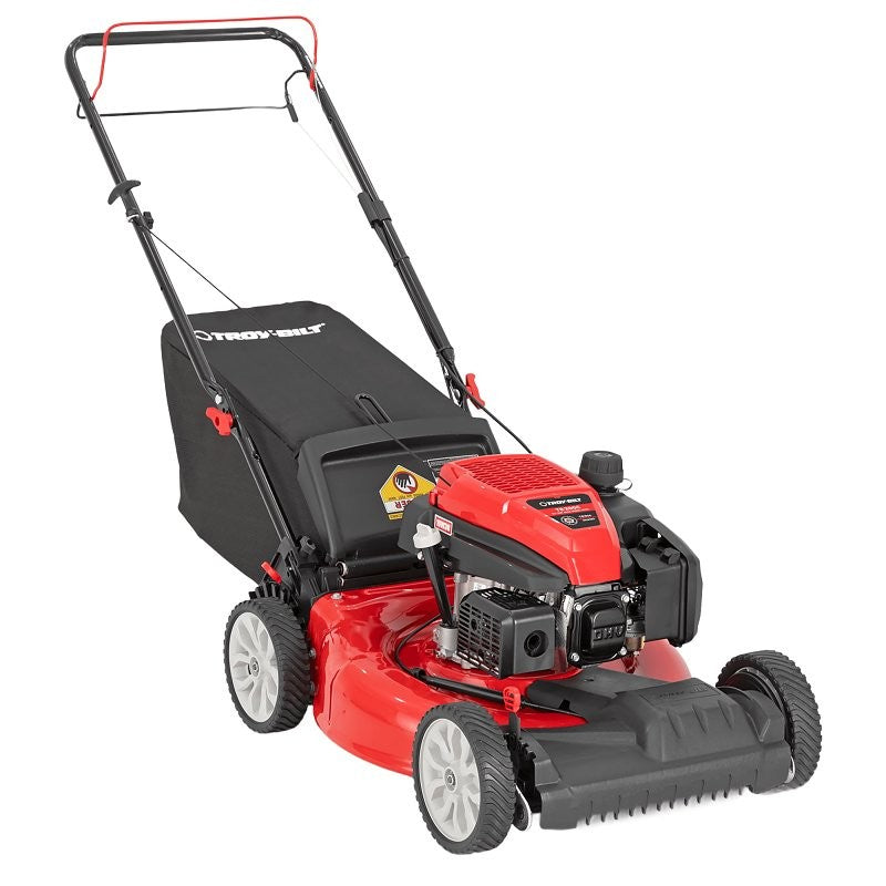 Troy-Bilt 12A-A1C2066 Lawn Mower, 163 cc Engine Displacement, 21 in W Cutting, Recoil Start