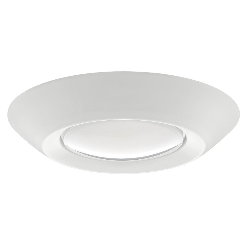 ETI 56578211 Surface Mount Disk Light, 7-1/2 in Dia, 2.1 in OAH, 5, 6 in Dia Recessed Can, Polycarbonate Lens, Aluminum