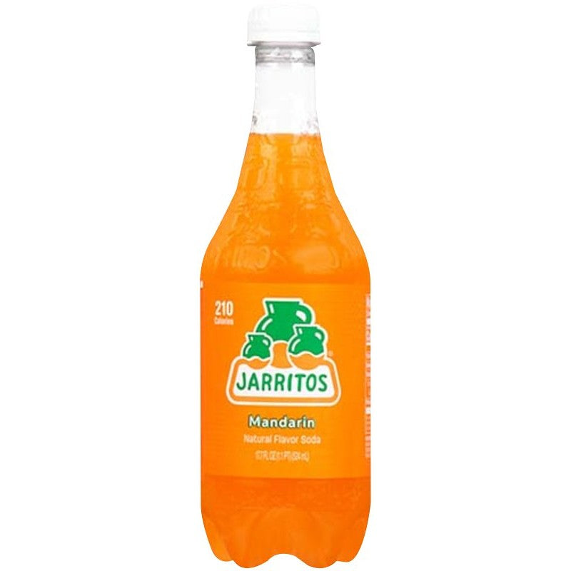 Jarritos 15501 Soda, Mandarin, 17.7 oz, Bottle (Pack of 24)