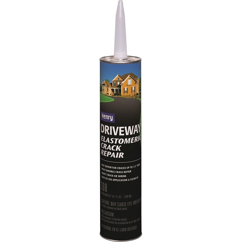 Henry HE308 Series HE308004 Driveway Crack Repair, Liquid, Black, Slight, 10.1 oz Cartridge