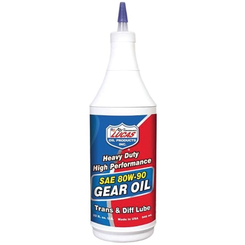 Lucas Oil 10043 Gear Oil, 80W-90, 1 qt Bottle (Pack of 12)