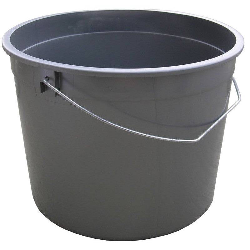 ENCORE Plastics 1000535 Ring-Free Pail, 5 qt Capacity, Plastic, Silver