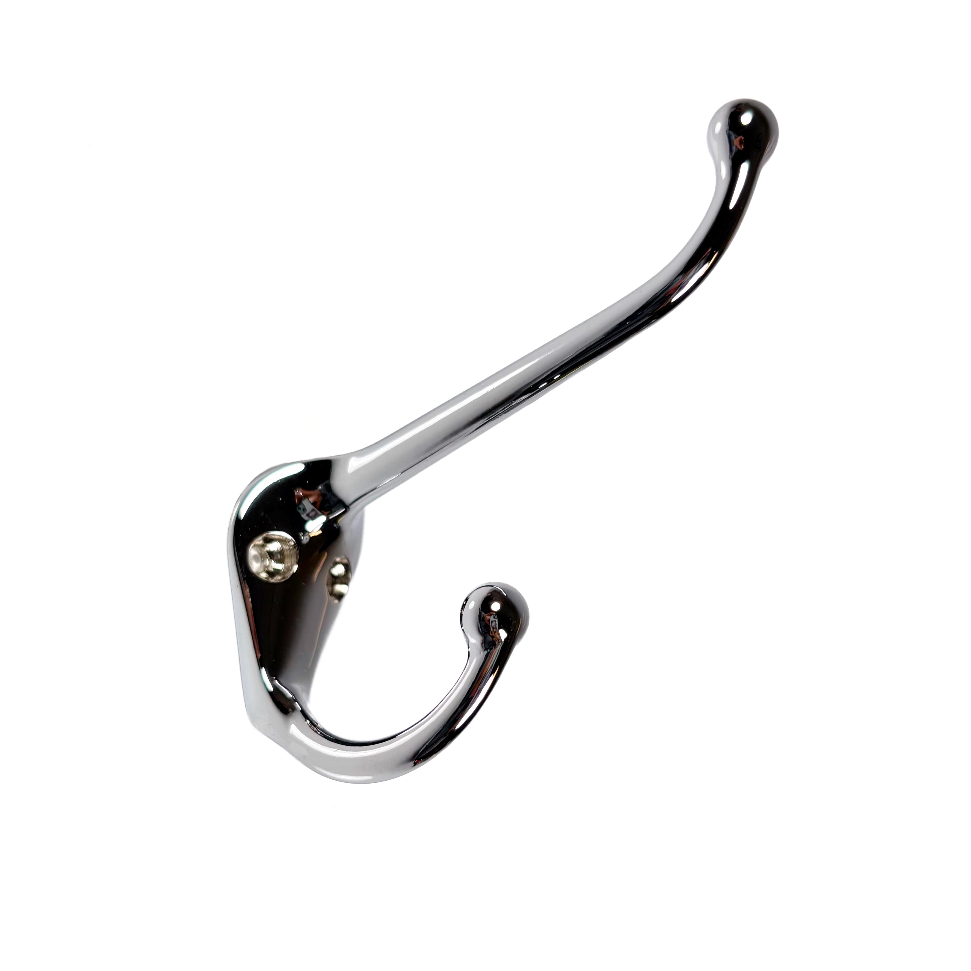 Coat And Hat Hook Polished Chrome On Solid Brass