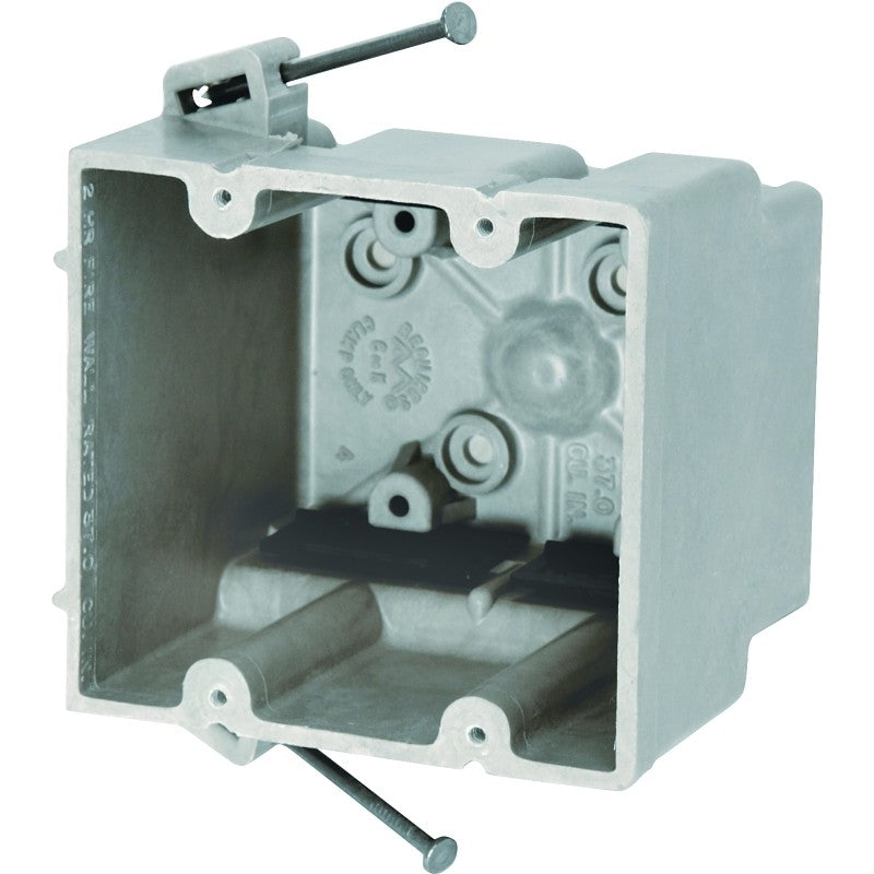 fiberglassBOX 2300-NK Electrical Box, 2 -Gang, Fiberglass/Polyester, Beige/Tan, Wall Mounting