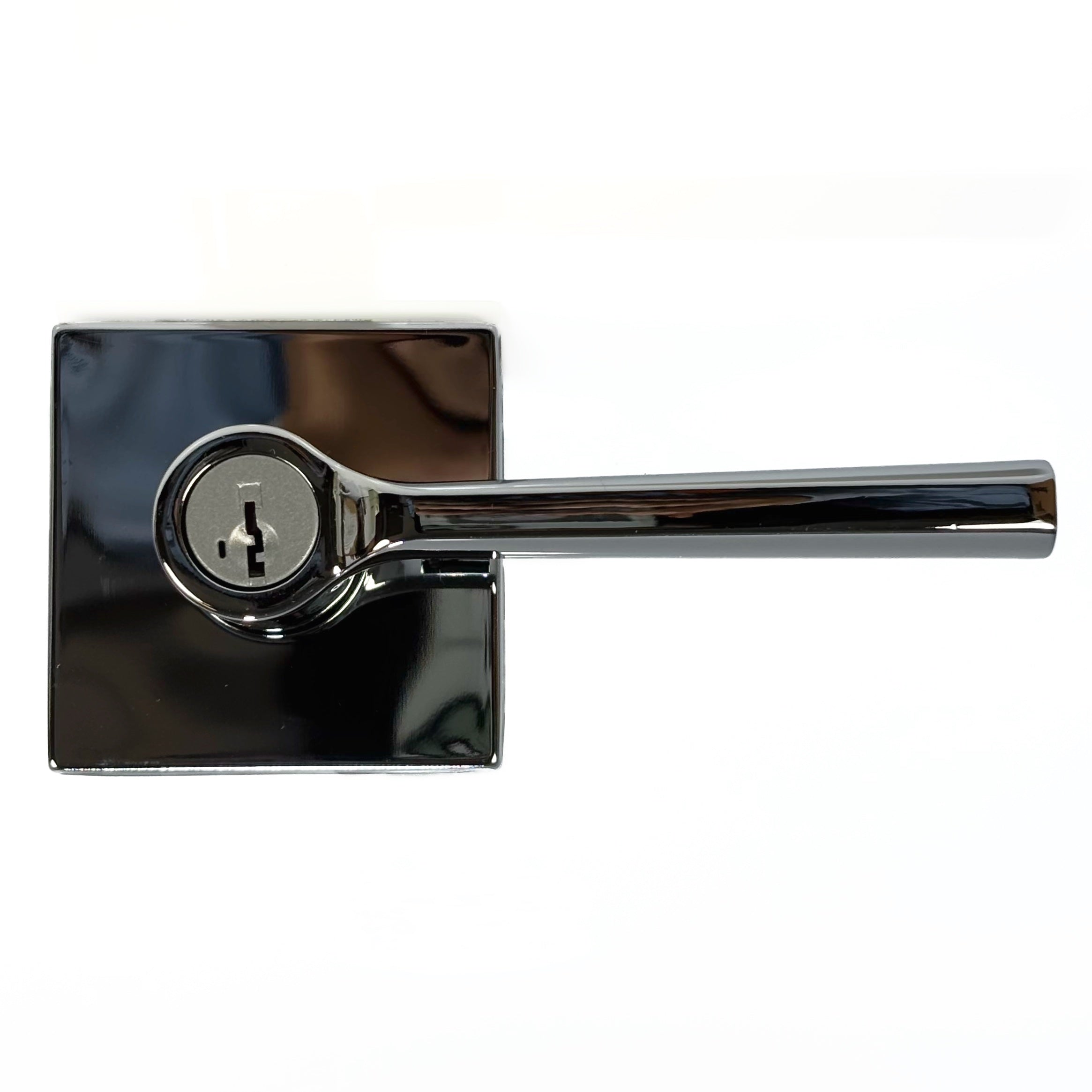 Smart Keyed Entry Leverset With Square Back and Polished Chrome Finish (POS)