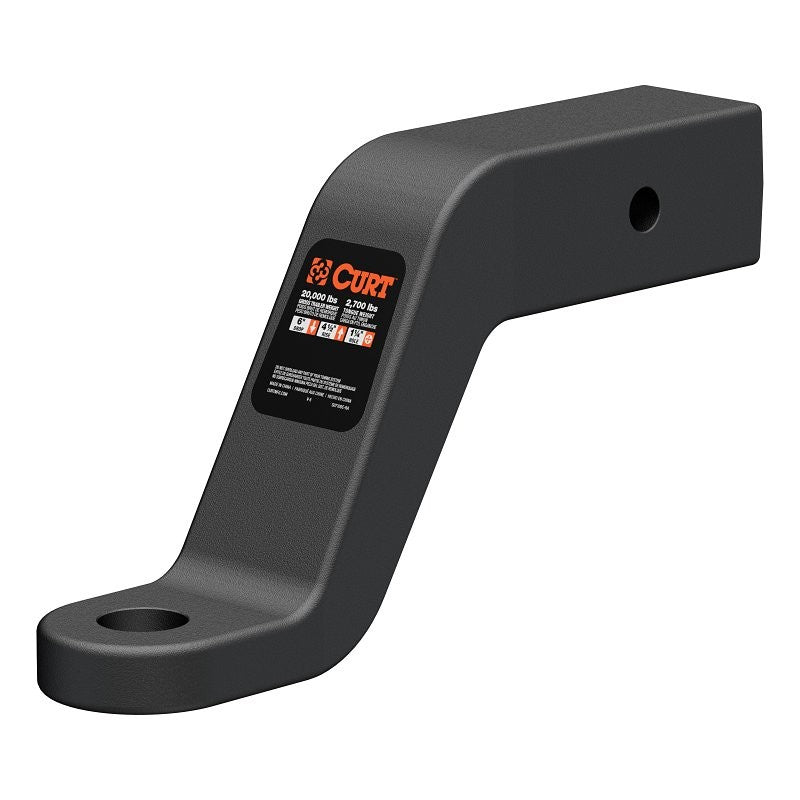 Curt 45459 Commercial-Duty Ball Mount, Class 5 Hitch, Carbon Steel, Powder-Coated