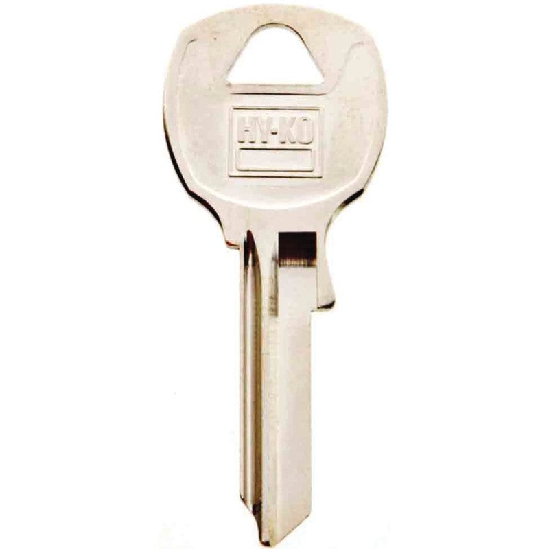 Hy-Ko 11010NA12 Key Blank, Brass, Nickel, For: National Cabinet, House Locks and Padlocks, NA12 Key Number (Pack of 10)