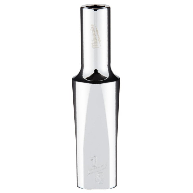 Milwaukee 45-34-9073 Socket, 1/4 in Socket, Deep Socket, 3.543 in OAL, 3/8 in Drive, 6-Point, Chrome Vanadium Steel