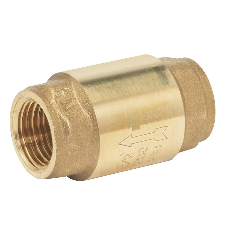 B & K ProLine Series 101-304NL Check Valve, 3/4 in, IPS, 200 psi Pressure, Brass Body