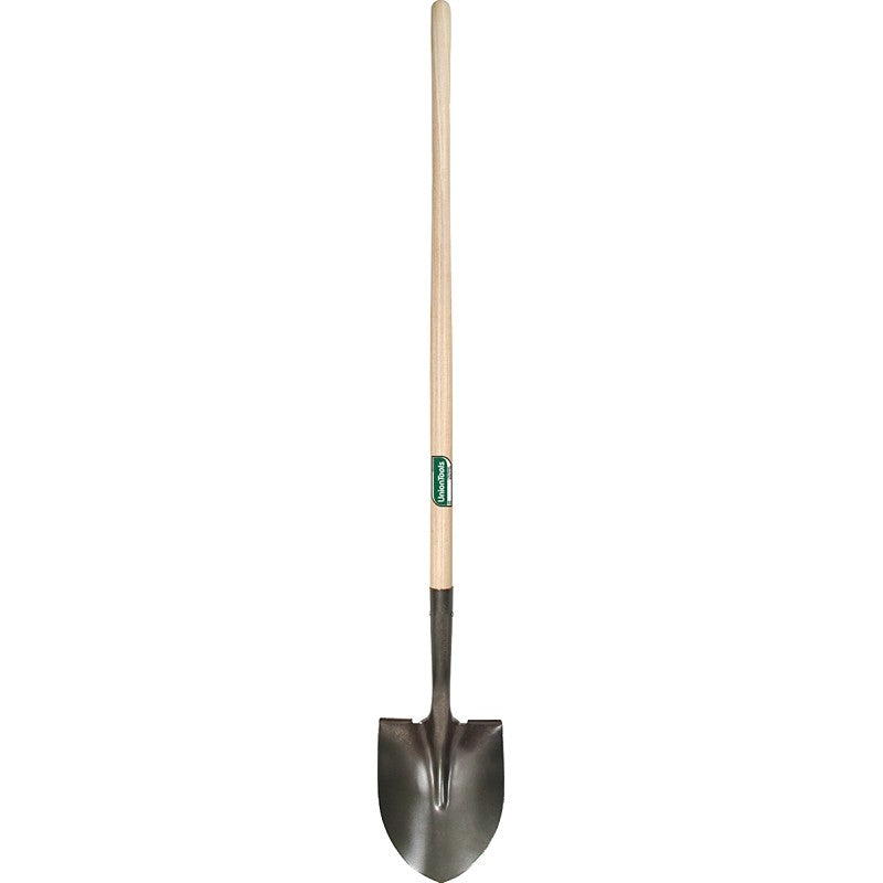 UnionTools 40191 Shovel, 9-1/2 in W Blade, Steel Blade, Hardwood Handle, Straight Handle, 48 in L Handle