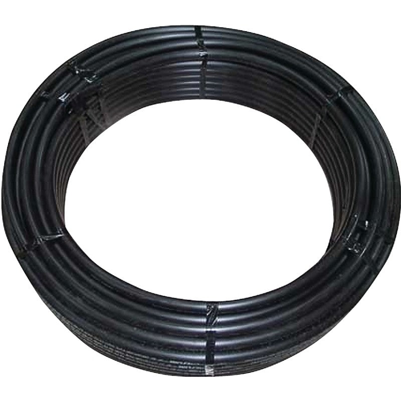 Cresline SPARTAN 100 Series 20030 Pipe Tubing, 1 in, Plastic, Black, 100 ft L