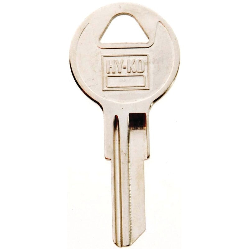 Hy-Ko 11010IN8 Key Blank, Brass, Nickel, For: ILCO Cabinet, House Locks and Padlocks, IN8 Key Number (Pack of 10)