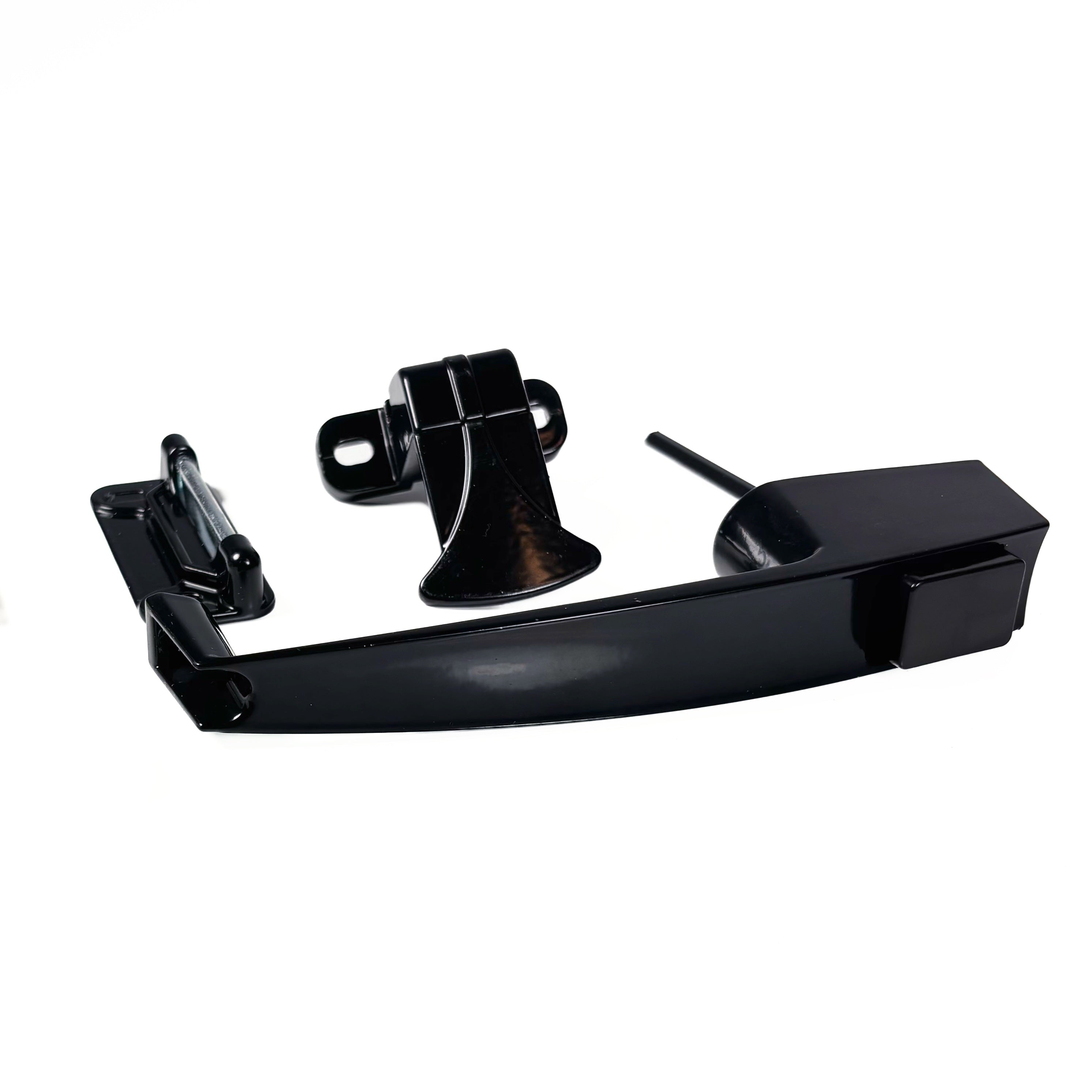Push Button Screen And Storm Door Latch 1-1/2 Inch Black