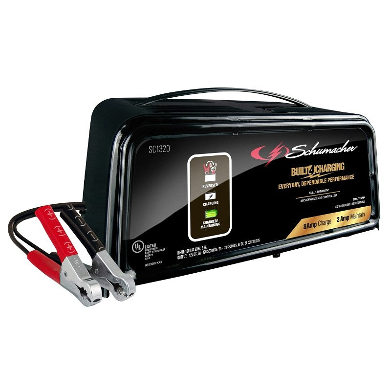Schumacher SC1320 Battery Charger, 12 V Output, 2 A Charge