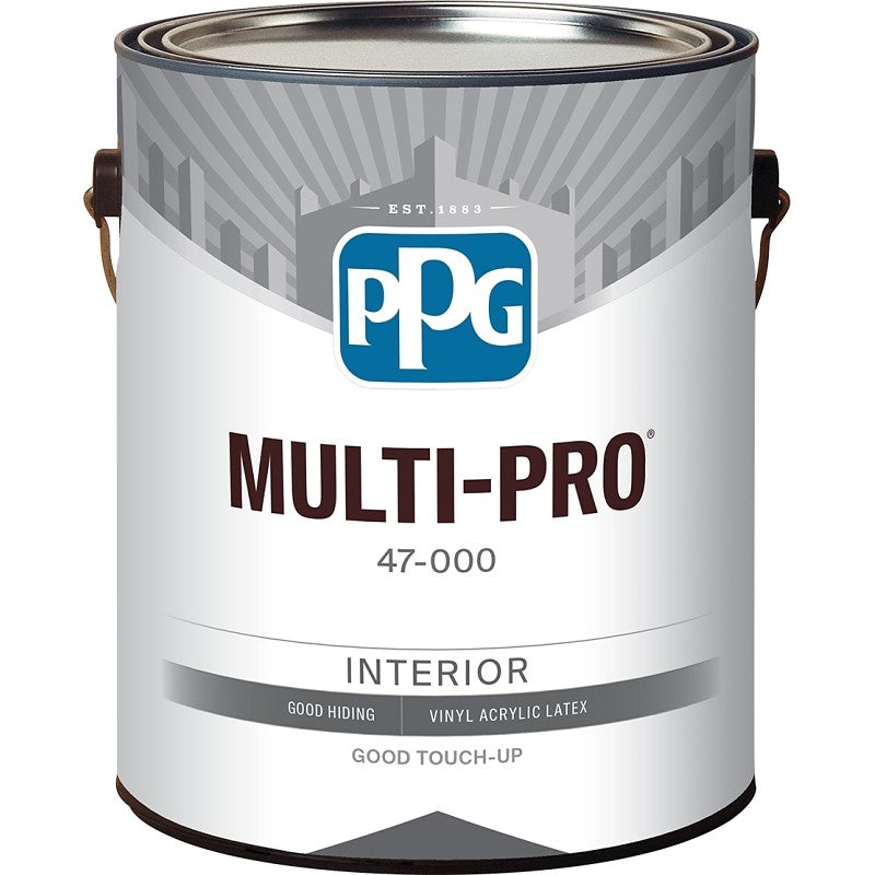 PPG 47-110/01 Interior Paint, Flat, Pastel, 1 gal, 400 sq-ft Coverage Area (Pack of 4)