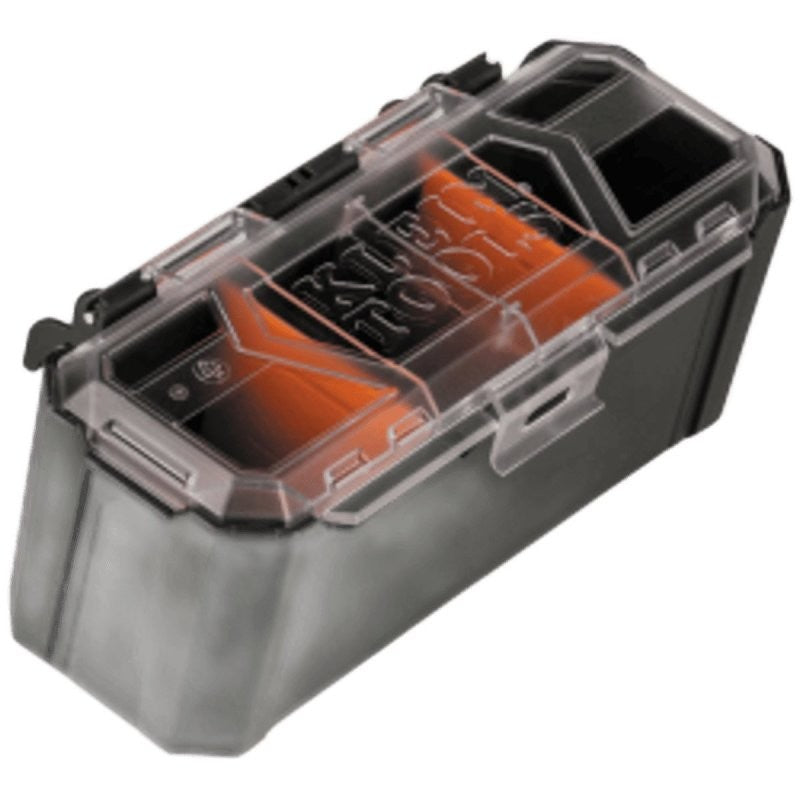 Klein Tools MODbox 54815MB Parts Bin Rail Attachment, 1, 2, 3-Compartment, Plastic, Clear/Dark Gray