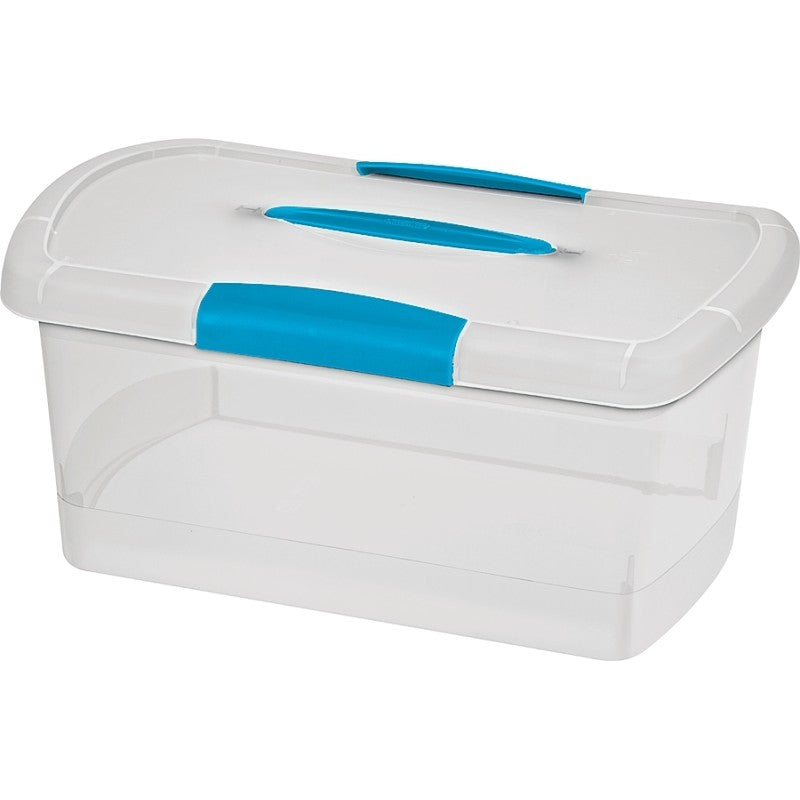 Sterilite ShowOffs 18748606 Storage Box, Clear, 15-1/4 in L, 9-3/4 in W, 7-1/8 in H (Pack of 6)