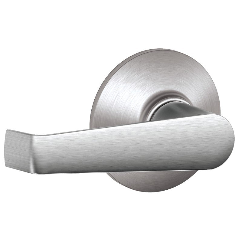 Schlage Elan Series F10CSVELA626 Passage Lever, Mechanical Lock, Satin Chrome, Metal, Residential, 2 Grade