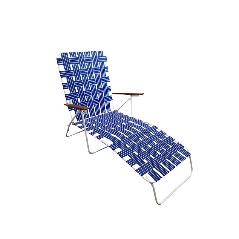 Seasonal Trends AC4012-BLUE Folding Web Lounge Chair, 25.20 in W, 66.93 in D, 35.04 in H, 300 lbs Capacity (Pack of 2)