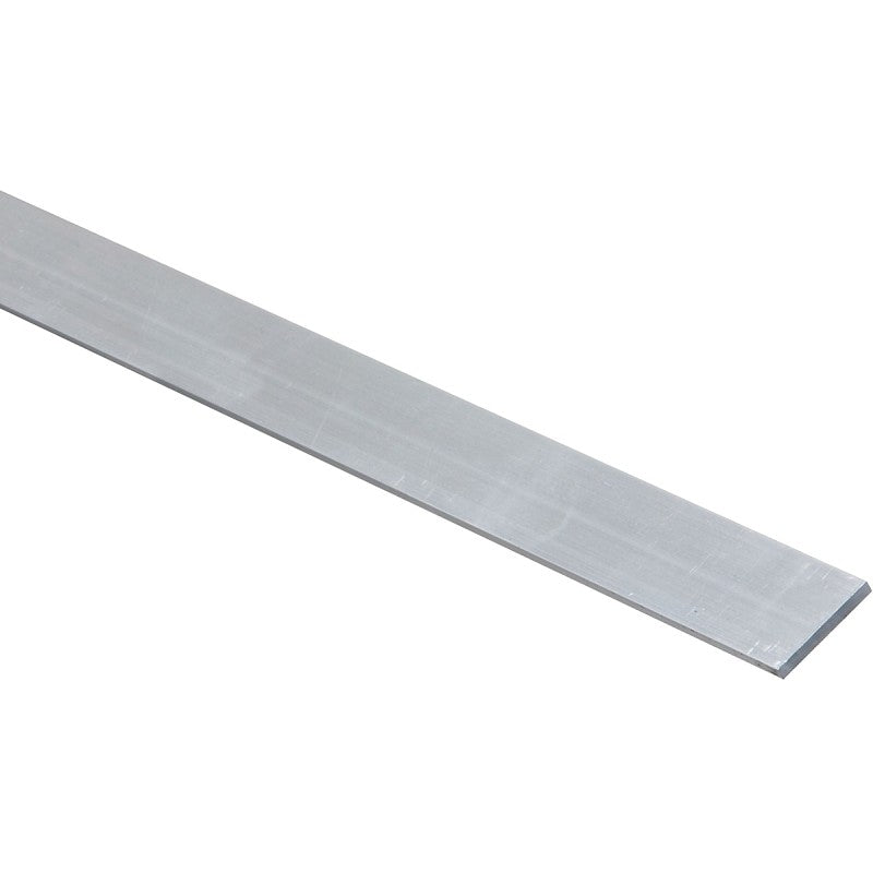National Hardware 4200BC Series N247-072 Flat Bar, 1 in W, 72 in L, 1/8 in Thick, Aluminum, Mill