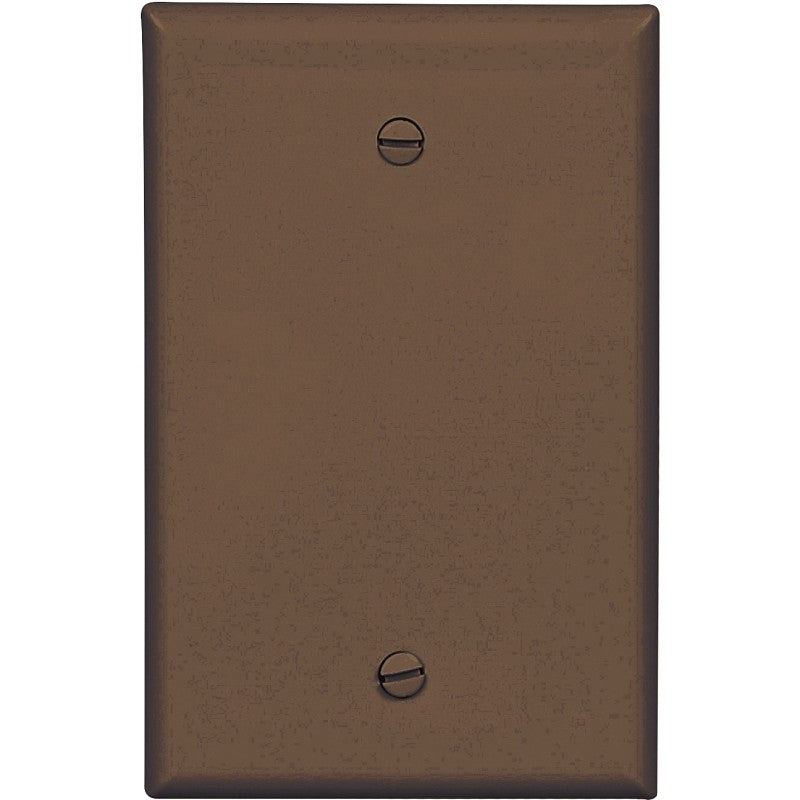 Arrow Hart PJ13B Wallplate, 3-1/2 in L, 1/4 in W, 1 -Gang, Polycarbonate, Brown, High-Gloss, Screw Mounting (Pack of 20)