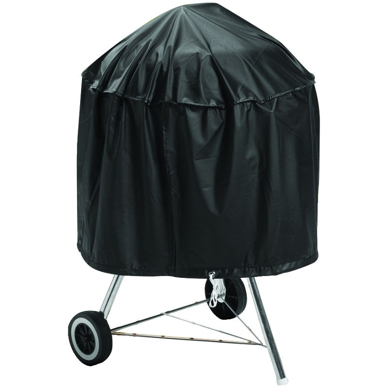 Omaha SPC05-12 Kettle Grill Cover, 29 in W, 18 in H, Vinyl, Black