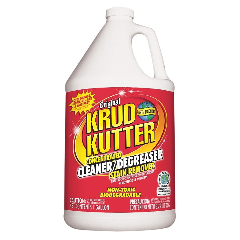Krud Kutter KK012 Cleaner and Degreaser, 1 gal, Bottle, Liquid, Mild