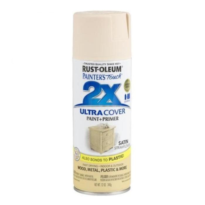 Rust-Oleum 249065 Spray Paint, Satin, Strawflower, 12 oz, Can