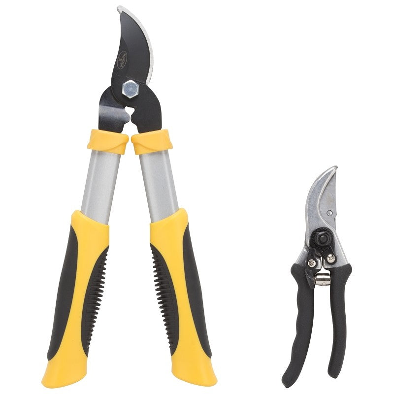 Landscapers Select GL4003+GP1002 Pruning Set, Steel Blade, Steel/ Aluminum Handle, Cushion-Grip Handle (Pack of 6)