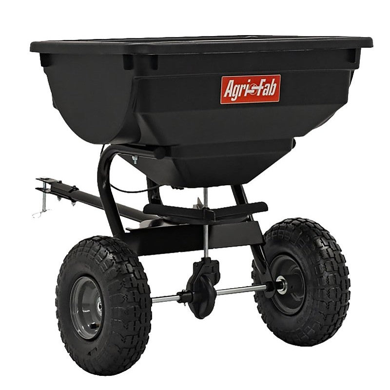Agri-Fab 45-0530 Tow Behind Broadcast Spreader, 14,000 sq-ft Coverage Area, 120 in W Spread, 80 lb Hopper