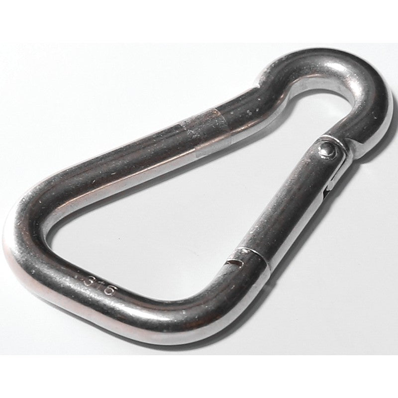 Baron S24502-3/8 Spring Snap, 11/16 in Snap Opening, 4 in L Dimensions, 400 lb Working Load, Stainless Steel