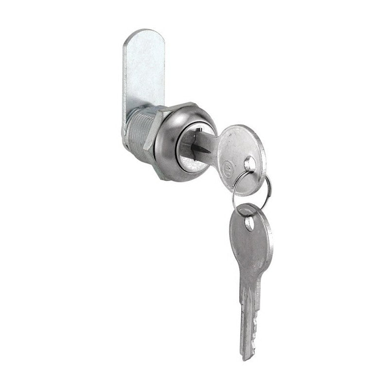 Defender Security U 9941 Drawer and Cabinet Lock, 5/8 in L Dimensions, Stainless Steel, Keyed Lock, Y11 Yale Keyway
