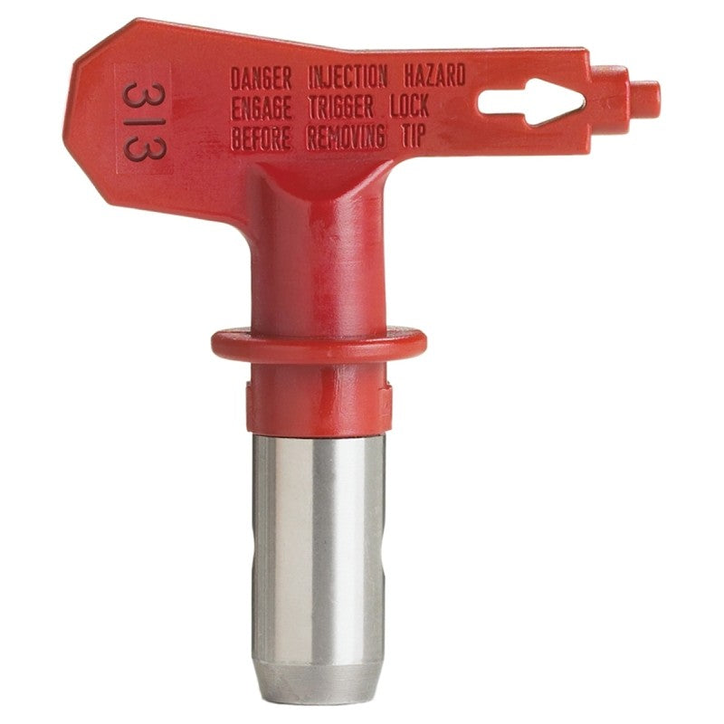 Titan 662-313 Paint Sprayer Tip, 6 to 8 in W Fan, Red, 0.013 in Tip, Tungsten Carbide