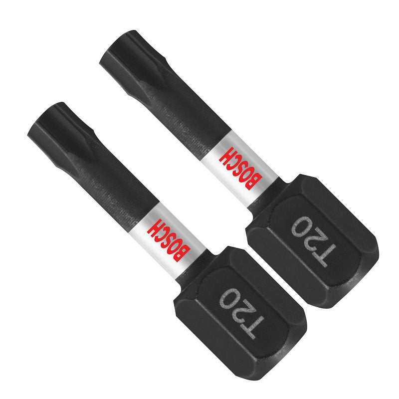 Bosch Impact Tough ITT20102 Insert Bit, #20 Drive, Torx Drive, 1/4 in Shank, 1 in L, Steel