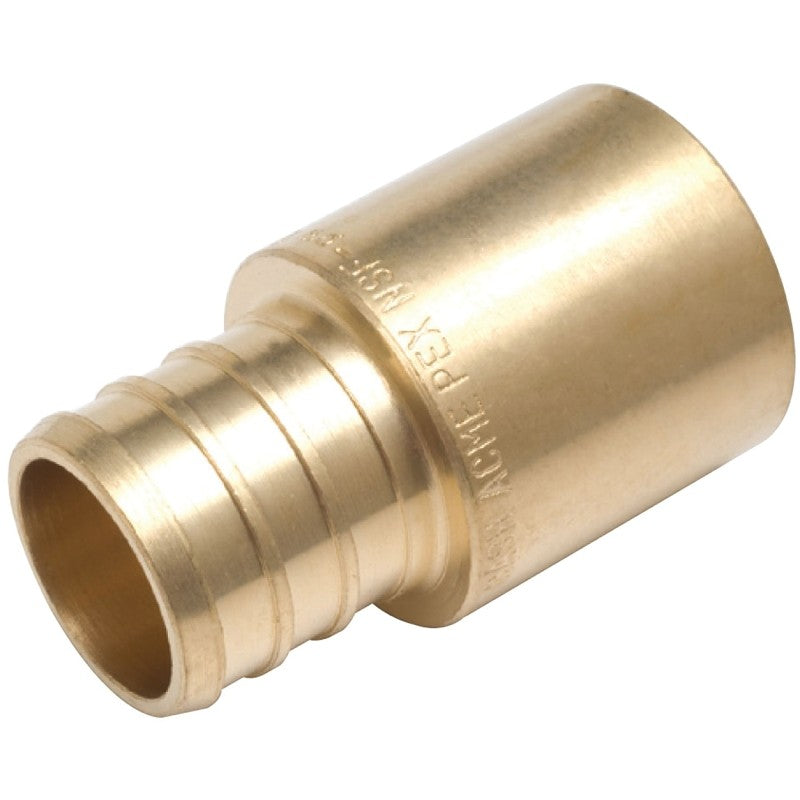 SharkBite UC608LFA Hose to Pipe Adapter, 3/4 in, PEX Barb x Male Sweat, DZR Brass, 200 psi Pressure