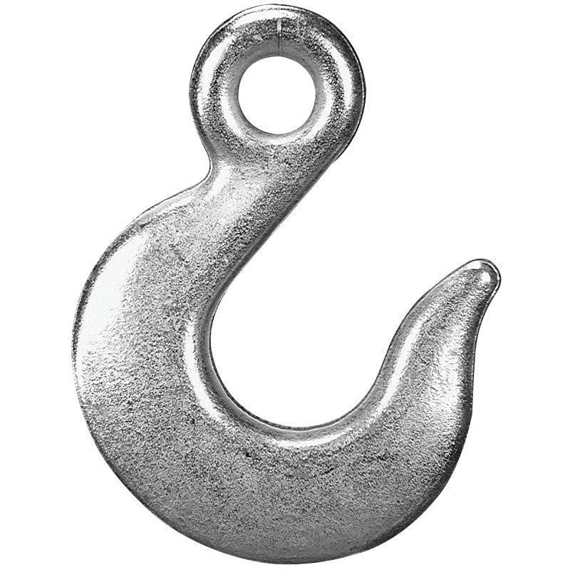 Campbell T9101824 Eye Slip Hook, 5.91 in, 1/2 in, 9200 lb Working Load, 43 Grade, Steel, Zinc