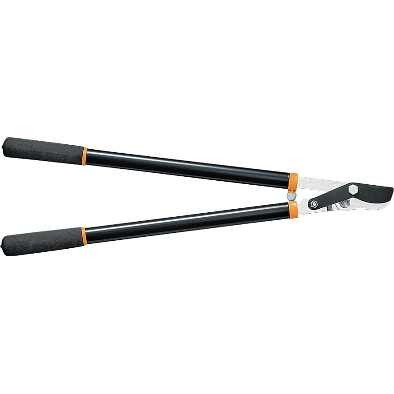 Fiskars 391381-1001 Power Lever Lopper, 1-3/4 in Cutting Capacity, Bypass Blade, Steel Blade, Steel Handle, 28 in OAL (POS)