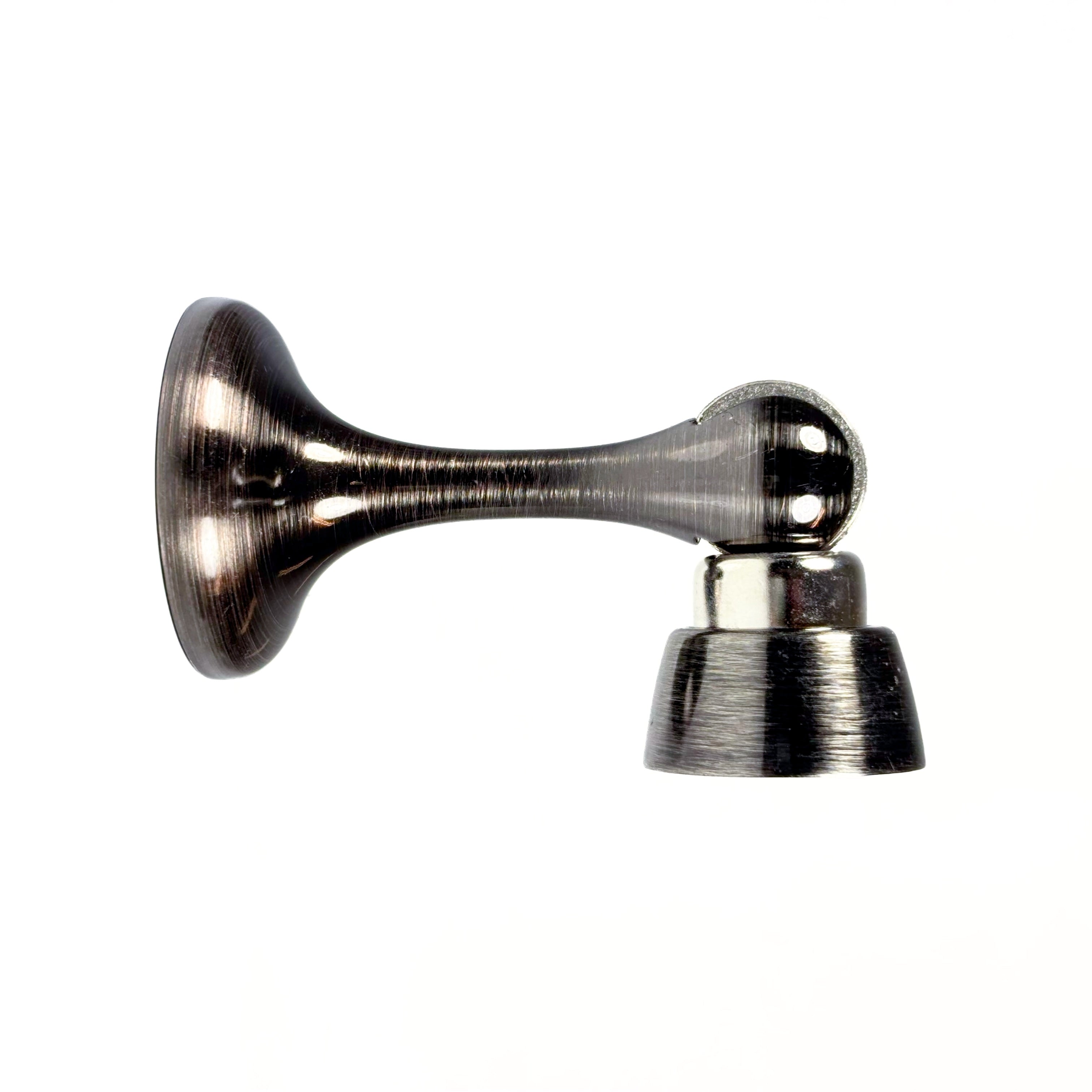 Magnetic Door Stop Floor Or Wall Mount Antique Pewter