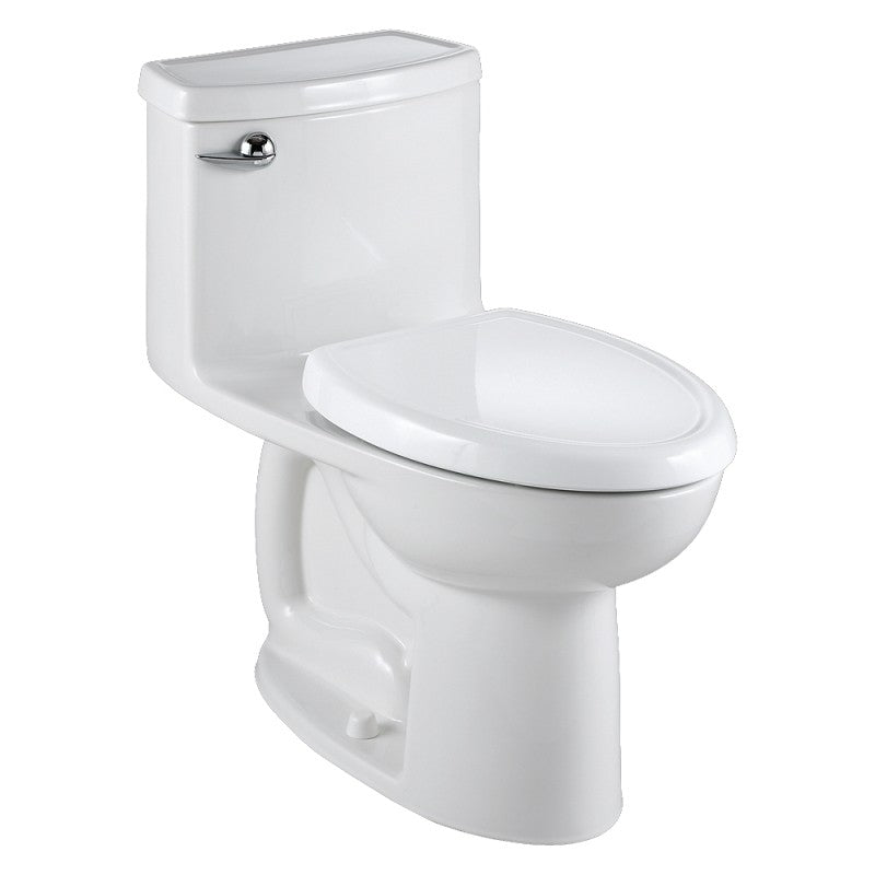 American Standard Compact Cadet 3 2403128.020 Elongated Toilet, Elongated Bowl, 3 in Flush Valve Flushing System, White