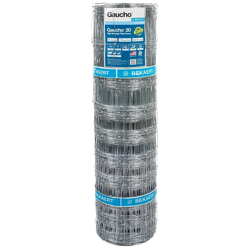 Gaucho 118155 Field Fence, 330 ft L, 47 in H, 14 Gauge, Steel