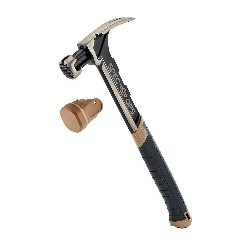 Spec Ops SPEC-M28CF-S Framing Hammer, 28 oz Head, Milled Face, Rip Claw Head, HCS Head
