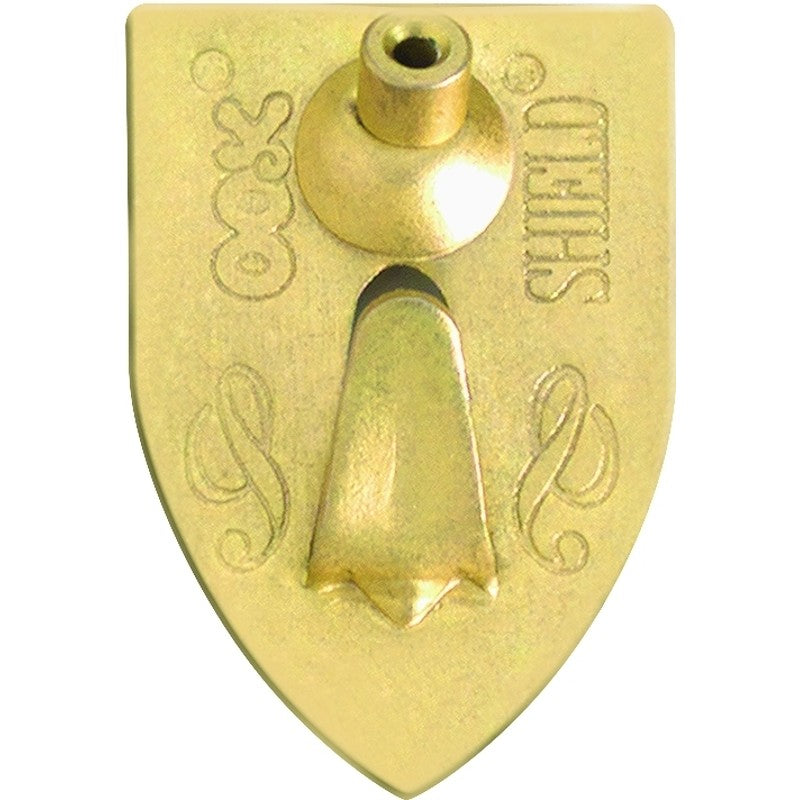 OOK 55003 Shield Hanger, 20 lb, Steel, Brass, Gold
