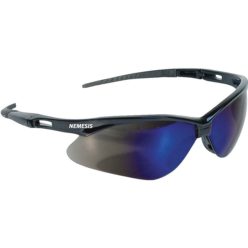 KleenGuard Nemesis Series 14481 Universal Safety Glasses, Unisex, Mirror Lens, Polycarbonate Lens, Wraparound Frame (Pack of 12)