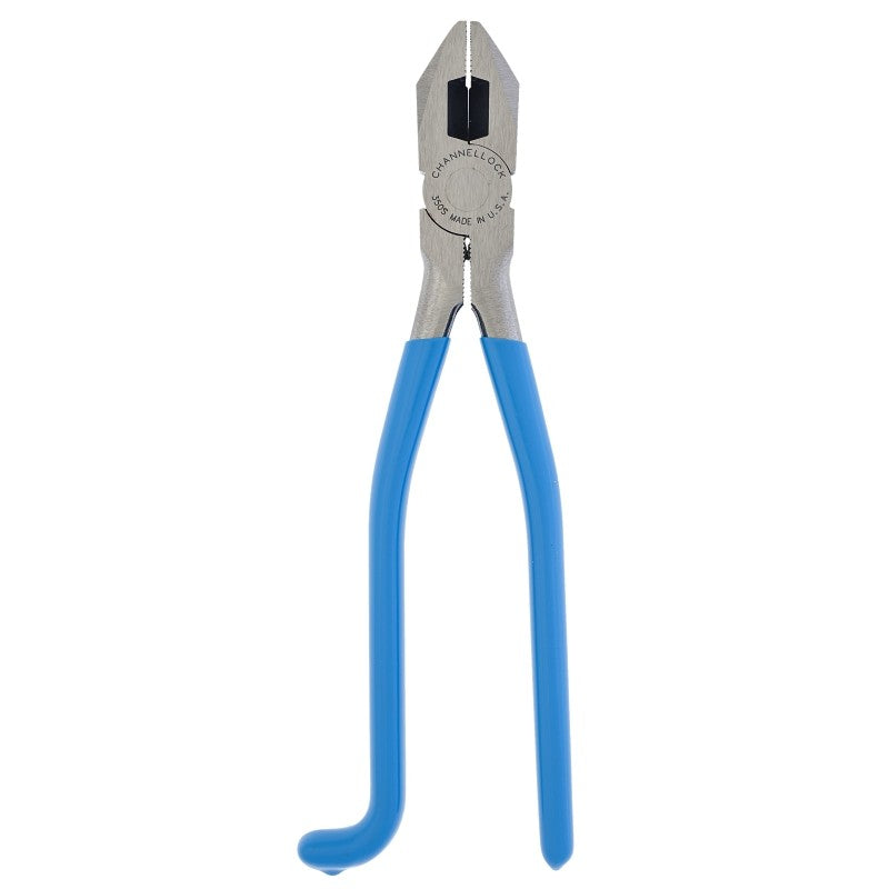 Channellock 350S Iron Workers Plier, 8-3/4 in OAL, Blue Handle, Ergonomic Handle, 1.06 in W Jaw, 1.28 in L Jaw